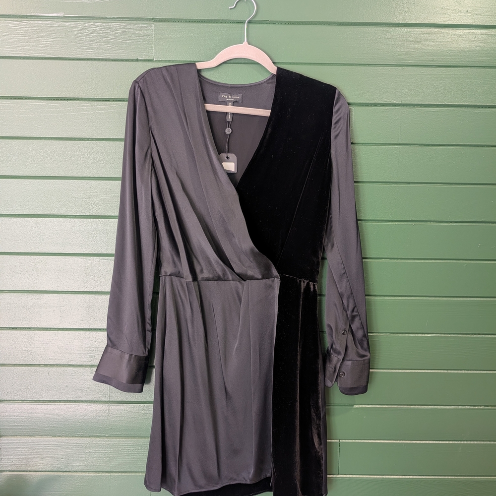 Rag & Bone Victor Silk Wrap Dress